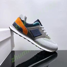 Designer Fashion Heren Trainers N574 Loopschoenen B574 UNC 574 Rich Paul 574S Leon Dore Wit Marine Eiken Blad Groen geel Oranje Dames Sneakers 36-45 Z41