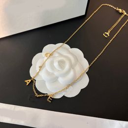 Collier de couloir de mode de créateur Sier Gold plaqué en acier inoxydable Colliers de pendentif pour femmes bijoux