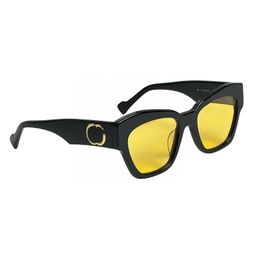 Lunettes de soleil à monture ovale de mode de styliste pour femmes, lunettes de jambe à motifs rétro, lunettes de soleil rectangulaires de haute qualité résistantes aux UV400 avec boîte GG1422S