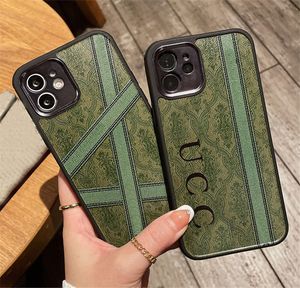 Estuches de teléfono de diseñador de moda para Iphone 12 Pro Max 12 MINI 11 XR XS Max 7 8 Plus Marca Cartas Funda de cuero para teléfono Estuche ajustado de alta calidad