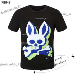 Designer Fashion Physcho Shirt Bunny PSYCO BUPny Bad Bunny Bunny Pyscho Bunny Physco Bunny Shirt Summer Mens T-shirt Rabbit Imprime