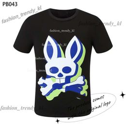 Designer Fashion Physcho Bunny Shirt PSYCO BUPny Bad Bunny Bunny Pyscho Bunny Physco Bunny Shirt Summer Mens T-shirt Rabbit Imprime
