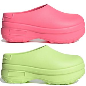 Zapatillas de moda de diseñador adifom Stan Smith Mula Chef Sandals Sandalias Sier Green Wonder Taupe Core negro Lucido Pink Aqua Lemon Lemon Flats Summer Womens Slides