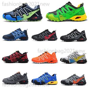 Diseñador de moda Deportes Solomon zapatos Hombres mujeres zapatos para correr Zapatillas de deporte para escalar al aire libre fresco Negro Verde Rosa Transpirable clásico Casual Zapatos para caminar con caja