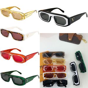 Designer Fashion Street Photo-zonnebril Hoge kwaliteit maskeerglas Luxe UV400-bestendige zonnebril voor mannen en vrouwen Verkrijgbaar in 7 kleuren Z2436E