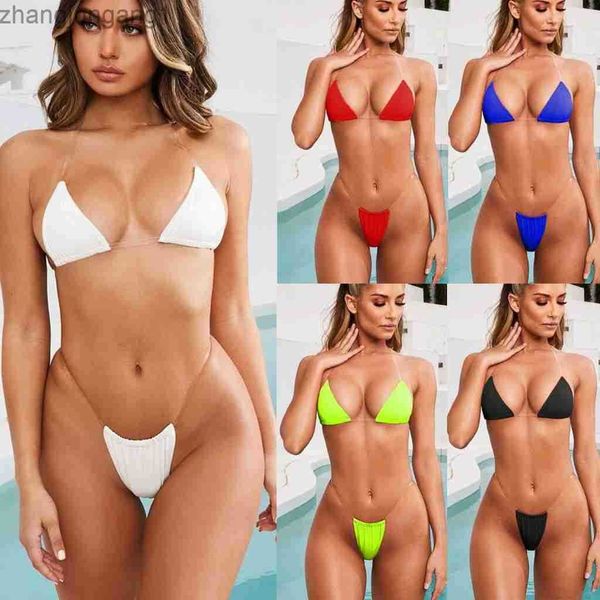 Designer De Mode Super Léger Bikini Ceinture Transparente Maillot De Bain Pour Femme Soutien-Gorge Bikini Maillot De Bain T-shirt Hauts