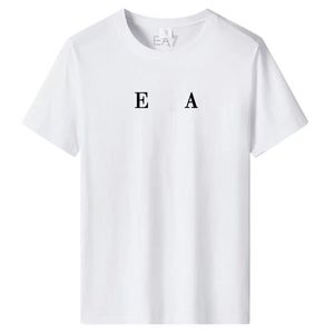 T-shirt de mode de créateur lettre coffre à manches courtes à manches hautes en vrac surdimensionné 100% coton haut de coton