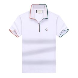 Designer mode top zakelijke kleding Polo Hugo logo geborduurde kraagdetails poloshirt met korte mouwen heren multi-color multi-kleuren T-shirt High-end t-shirt M-3XL
