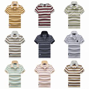 Diseñador de moda superior ropa de negocios Polo Hugo logotipo bordado detalle del cuello de manga corta Polo camisa multicolor multicolor camiseta u4Vt #