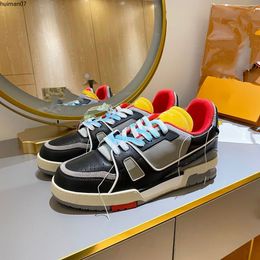 Designer Fashion Trainer Sneaker Intage Casual schoenen Virgils Alligator-ingeblikt zwart grijs bruin wit groen kalf leer Franse ablohs heren schoen mkjqqy000r00029