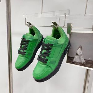 Designer Fashion Trainer sneaker intage Casual Chaussures Virgils alligator en relief noir Gris Marron Blanc Vert cuir de veau French Ablohs Mens Shoe m01