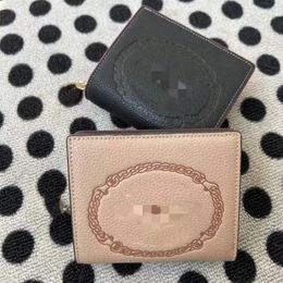 Portefeuille de mode de styliste pour hommes et femmes, portefeuille en cuir avec lettres à clapet, stockage de motifs, sac de cartes de qualité d'apparence multi-cartes