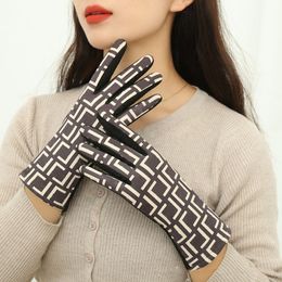Designer Mode Warme Handschoenen Winddicht Fiets Touchscreen Rijfunctie Warme Dameshandschoenen Winter Luxe Dameshandschoenen Groothandel