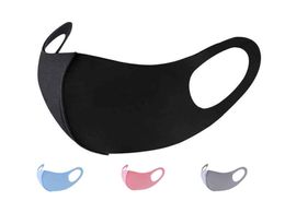 Designer Fashion Washable Protective Face Masques Coton noir réutilisable pour adultes enfants anti-poussière Masque bouche