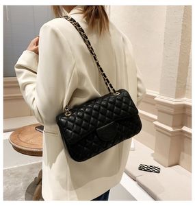 Designer Fashion Women Black Tote Bags Beach Winkelportel op ketting Handtas Lederen schoudertasje Crossbody Classic Flap Lattice Bag Zwart wit rood roze 2024 NIEUW