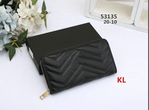 Designer Fashion Women Clutch Wallet PU Leather Wallet Single Zipper Wallets Lady Ladies Lange klassieke luxe portemonnee met 51315#20x10cm Ju