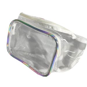 Diseñador-moda Mujeres PVC Láser Multifuncional Claro Fanny Packs Deporte Viajes Cintura Bags305N