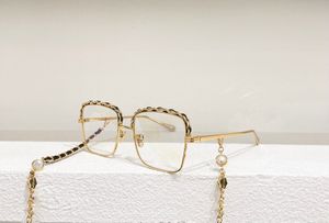 designer fashion dames zonnebril frames voor vrouwen zonnebril stijl 2206 mooi detail met ketting camelia's decoratief vierkant frame legering zware ambachtelijke bril
