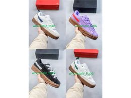 Diseñador Fenty X Cloud White Core Black Sneaker Zapatos Rihanna Goma blanca Red Mango Mujeres Trainadores para caminar 36-44