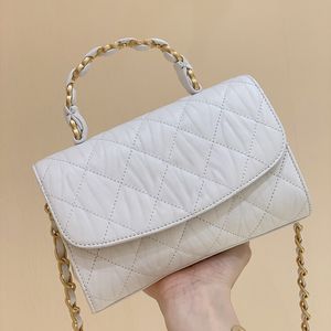 Designer Flap Bag Luxe Schoudertas 19.5CM Echt Lederen Keten Tas Hoge Imitatie Crossbody Tas Met Doos ZC379