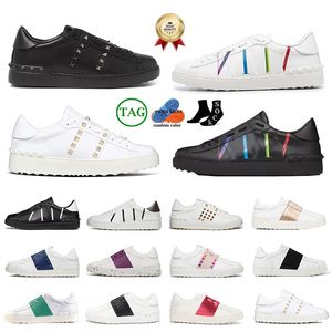 Designer Platte Open Sneakers Casual Schoenen Dames Platform Loafers Heren Spikes Comfort Vrije tijd Leren Schoen Chaussures Trainers Luxe Rubber Snekaers Maat 46