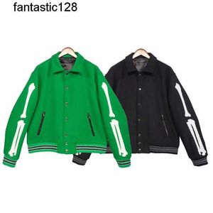 estilista Flocking Baseball Coat Uniforme Moda Jaqueta amirs Qualidade Single Breasted Jaquetas Quentes Casais Mulheres Homens Varsity Casacos Designer Masculino