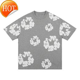 Designer Floral Graphic Cotton Print Shorts pour hommes Demins Charmes Shirt Woman Casual Short 2245