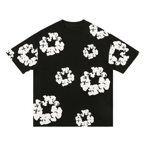 Designer Floral Graphic Harajuku Cotton Print Shorts Hommes Demins Tears Shirt Shorts Femme Casual Print Demins Tears Shirt Pantalon court 2856