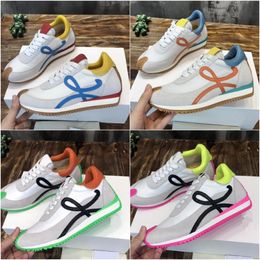 Designer Flow Runner Sneaker Calzado casual Hombre Mujer Loews Luxury Casual Shoes En Nylon Suede Sneakers Lace Up Soft Upper Honey Rubber Wave Sole Szie 35-45