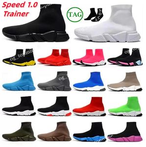 Ontwerpers Casual Schoenen Sokken Graffiti Sole Speed 1.0 2.0 Platform Mens Triple Zwart Wit Sok Schoen Master Dames Sneakers Classic Speeds Trainer 35-45