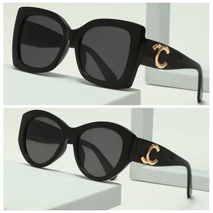 Diseñador para mujer Gafas Diseñadores de letras Gafas de sol Gafas unisex Gafas de sol de metal de moda con caja Muy buena 6 colores