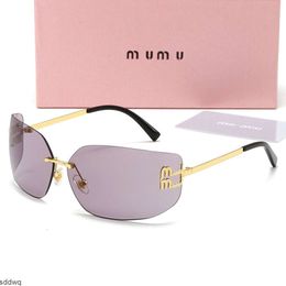 Designer voor dames oversized heren zonnebrillen mannenontwerpers miui lunette soleil mui sun bril sungladen optionele sonnenbrillen gafas de sol met doos 2024