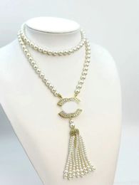 Diseñador para mujeres colgantes de perlas colgantes gargantillas de colaboración collar de collar regalos de joyería