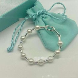 Designer pour les femmes Collier TiffanyJewelry Set S925 STERLING Silver Pearl Bracelet Hard Wear Fashion Bracelet Simple Sister Gift Whale Friend
