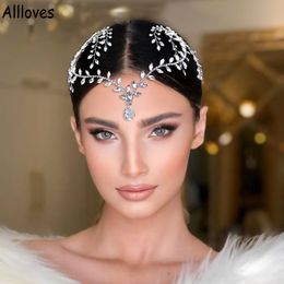 Designer voorhoofd hoofdtooi bruid headpieces sieraden bruiloft haaraccessoires bruids hoofddeksel prinses dames tiara feestkapband cl0910