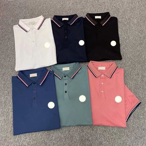 Diseñador Marca francesa Hombres Polo Luxury Men s Polo Sport Summer Women tendencia pura tamaño transpirable S/M/L/XL/XXL/XXXL Color Negro verde color verde color rosa naranja rosa naranja