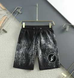 Diseñador de la marca francesa pantanos cortos 100% algodón de lujo para hombres cortos diseñador de verano pantalones para hombres pantalones de pierna ancha de pierna ancha