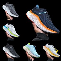 Ontwerper Fresh Foam X More V4-serie hardloopsneakers Heren Dames Vrijetijdsschoenen Studio Bruin Licht Leger Phantom Comfort schokabsorptie Wandelsporttrainers