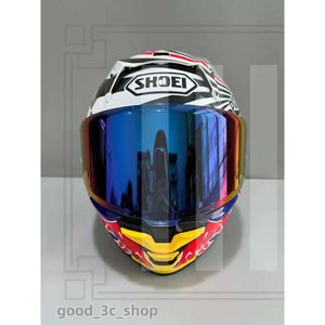 Designer Full Face Shoei X15 Lucky Cat Redb Marquez 93 Casque de moto Visor Anti-Fog Man Équitation Motocross Racs Racing Motorbike-Not-Original-Helmet 440