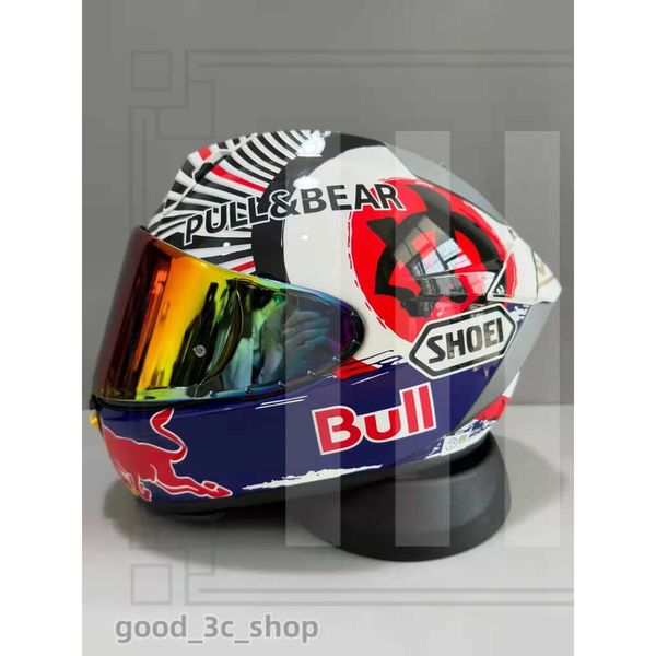 Designer Full Face Shoei X15 Lucky Cat Redb Marquez 93 Casque de moto Visor anti-Fog Homme Riding Car Motocross Racing Racing Motorbike Casque-Not-Original-Helmet 202