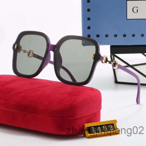 Designer G G Lunettes de soleil Cycle Luxueux Marques de mode Polariser Gu CC Sunglass Hommes Femmes Vintage Baseball Beach Conduite Noir Violet Goggle Lunettes de soleil carrées