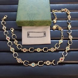 Ontwerper G Letter Pendant Kettingen Bracelet Chain Gold vergulde roestvrijstalen ketting Women Wedding Sieraden Accessoires