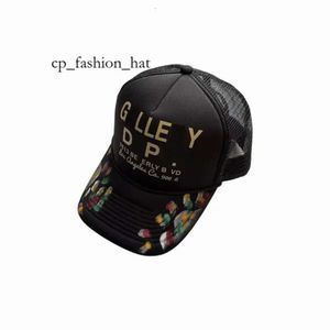 Designer Galery Dept Caps Sombrero de camionero Gorra de camión americano Gorra de pantalla con estampado de letras Gorra de béisbol con ala curva transpirable Unisex Blanco Tendencia de moda Marca Lanvins 4480