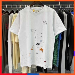 Designer Gallery T-shirt décontracté pour homme et femme Confort Monogramme Imprimé 100 % coton Galeries Tendance d'été Lâche Respirant Manches courtes 7H92