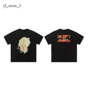 Designer Gallery Tee Depts T-shirts Casual Hommes Femmes Tees Encre Peinte À La Main Splash Graffiti Lettres Lâche À Manches Courtes Col Rond Vêtements Galeries Asiatiques Dept 548