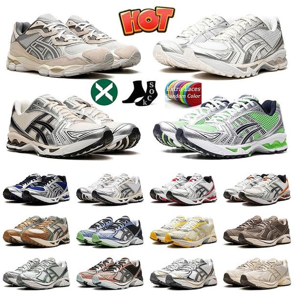 Diseñador Gel NYC Running Shoes GT 2160 Entrenadores para hombres Triple Blanco Blanco Men Mujeres Rojo Oyster Gris Silver Blue Clay Kayano 14 1130 Sletas de Sports Sports de avena de salmón