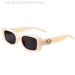 Designer Gentle GM Lunettes de soleil Lunettes de soleil pour femmes avec une sensation haut de gamme 2023 Nouvelle version coréenne Tendance Beige Blanc Petit cadre Carré Protection solaire Lunettes de soleil Uv Pro