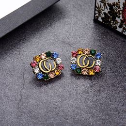 Designer Gglies Boucles d'oreilles colorées de bijoux de bijoux de bijoux de bijoux concepteur de dons pour femmes