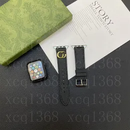 Cadeau de créateur Bracelets de montre Bracelet de montre 42mm 38mm 41mm 45mm 40mm 44mm 49mm iwatch 4 5 SE 6 7 8 bandes Bracelet de ceinture en cuir Bracelet de mode G Print Stripes bracelet de montre
