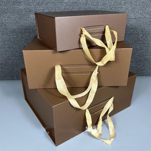 Designer geschenkverpakkingen Bur Opvouwbare geschenkdoos uit één stuk Schoenentas Draagbare magneetdozen